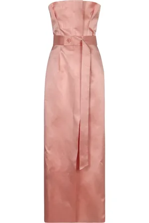 Serafini Kleedjes, Dames, Roze, M, Gebloemde Corsetjurk met Riem