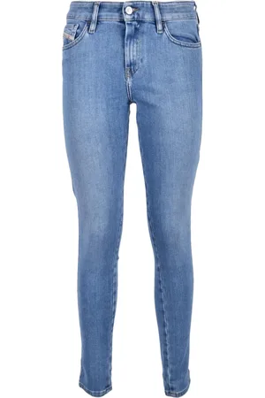 Diesel Jeans, Dames, Blauw, W27, Katoen, Skinny Jeans
