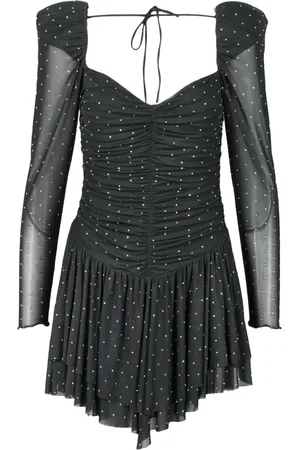 ROTATE Kleedjes, Dames, Zwart, M, Polyester, Damesjurk