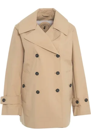 save the duck Mantels, Dames, , M, Wijdvallende Trenchcoat met Logodetails