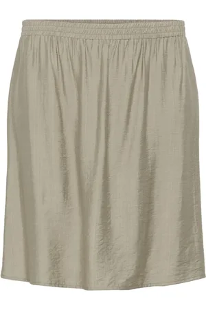 Kaffe Rokken, Dames, Grijs, 2Xl, Eenvoudige Elastische Taille Rok Chincilla CC