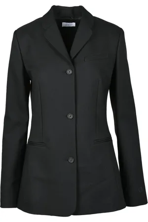 OFF-WHITE Jassen, Dames, Zwart, S, Leer, Jas