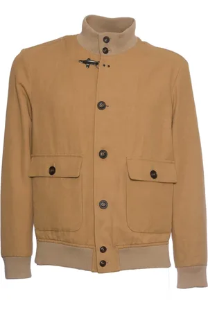 FAY Jassen, Heren, Bruin, S, Katoen, Cappuccino Bomberjack