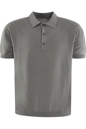 C.P. Company Tops, Heren, Grijs, 2Xl, Polo Kraag Gebreide Kleding voor Heren