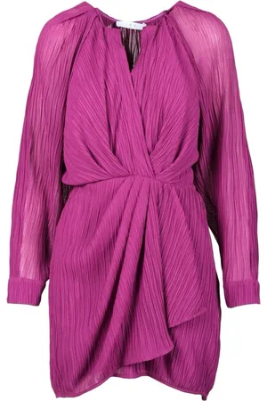 IRO Kleedjes, Dames, Roze, L, Polyester, Elegante Jurk met Polyester en Elastaan