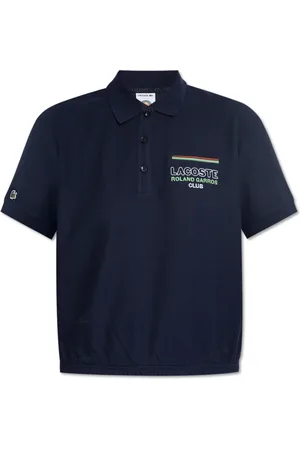 Lacoste Tops, Dames, Blauw, XS, Katoen, Polo met logo