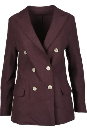 ELEVENTY Jassen, Dames, Bruin, S, Wol, Jas