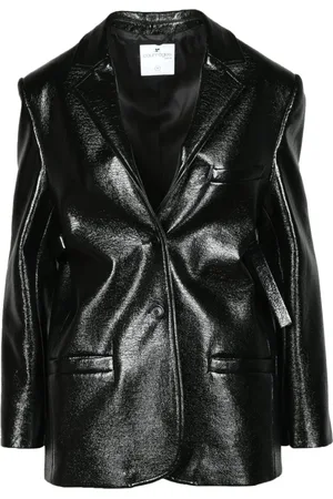 Courrèges Jassen, Dames, Zwart, L, Katoen, Katoen Blend Jas
