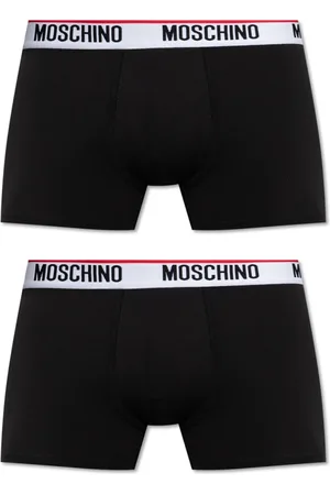 Moschino Ondergoed, Heren, Zwart, L, Katoen, Twee-pack boxershorts