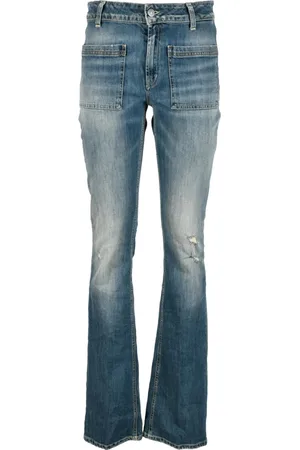 Dondup Jeans, Dames, Blauw, W27, Katoen, Boot-cut Jeans