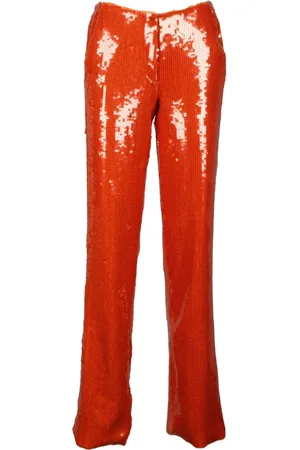 LAQUAN SMITH Broeken, Dames, Oranje, S, Polyester, Broek
