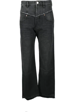 Isabel Marant Jeans, Dames, Grijs, S, Katoen, Katoenen Jeans