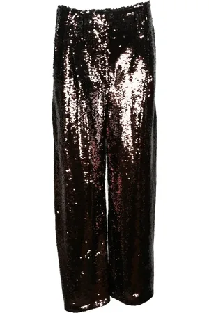 Serafini Broeken, Dames, Bruin, S, Leer, Broek
