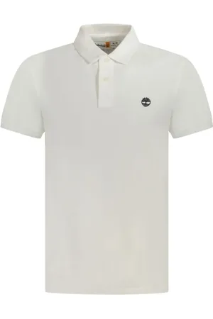 Timberland Tops, Heren, Wit, M, Katoen, Witte Katoenen Heren Polo Shirt