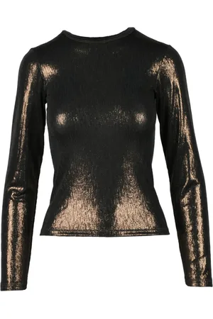 FORTE FORTE Tops, Dames, Bruin, S, Polyester, Tshirt