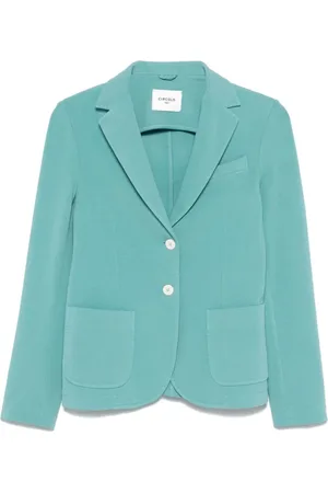 Circolo Jassen, Dames, Groen, S, Katoen, Celeste Outerwear Jas