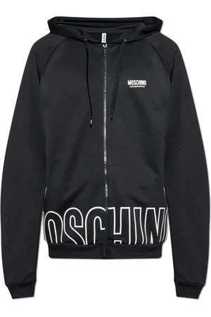Moschino Sweatshirts & Hoodies, Heren, Zwart, L, Katoen, Sweatshirts & Hoodies