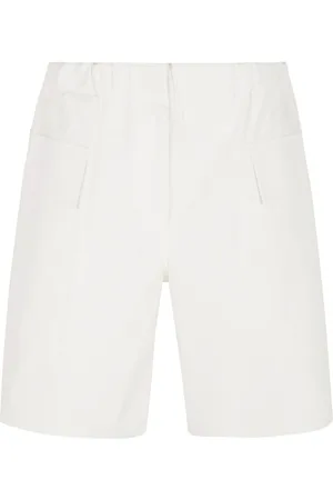 Jil Sander Korte broeken, Dames, Wit, S, Katoen, Bianco Jeans Dameskleding