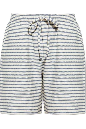 Hanro Korte broeken, Heren, Blauw, M, Katoen, Shorts Loungy Summer