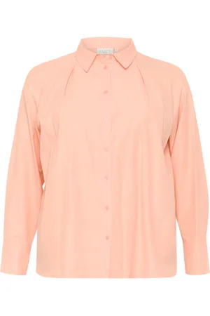 Kaffe Blouses & Shirts, Dames, Oranje, XL, Katoen, Perzik Nectar Blouse
