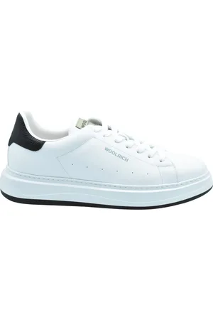 Woolrich Schoenen, Heren, Wit, 40 EU, Leer, Witte Veterschoenen voor Mannen