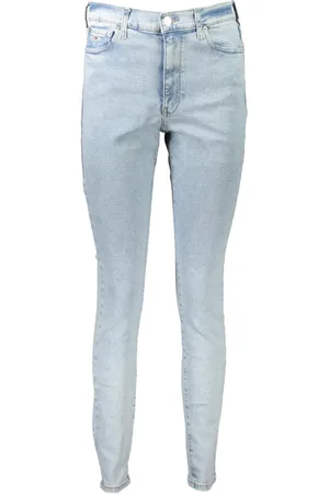 Tommy Hilfiger Jeans, Dames, Blauw, W29 L32, Denim, Blauwe Skinny Jeans met Logo