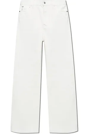 Lacoste Jeans, Heren, Wit, W33 L34, Katoen, Jeans met logo