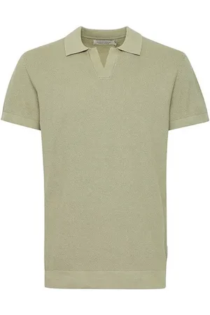 Casual Friday Tops, Heren, Groen, S, Katoen, Gestructureerde Polo Thee Groen