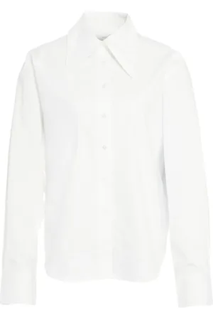 Herskind Blouses & Shirts, Dames, Wit, S, Witte Poplin Shirt Dara Stijl