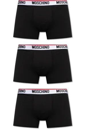 Moschino Ondergoed, Heren, Zwart, XS, Katoen, Driepak boxershorts