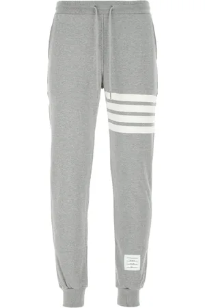 Thom Browne Broeken, Heren, Grijs, M, Katoen, Grijze Katoenen Joggers