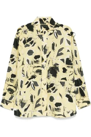 Federico Cina Overhemden, Heren, Geel, L, Gele Button-Down Shirt met D-Ring Findings