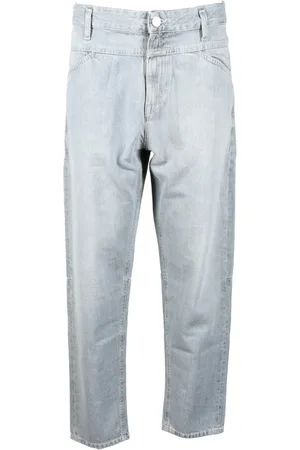 Closed Jeans, Dames, Grijs, W28, Katoen, Straight Jeans