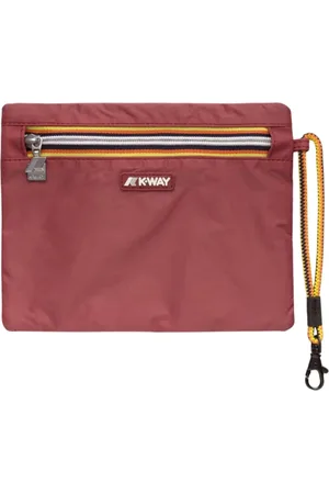 K-Way Tassen, unisex, Rood, ONE Size, Nylon, Essentiële Multicolor Rits Clutch