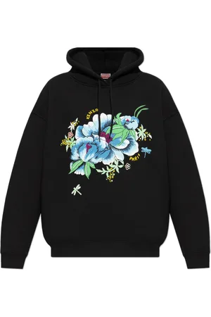 Kenzo Sweatshirts & Hoodies, Dames, Zwart, S, Katoen, Gedrukte sweatshirt