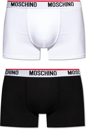 Moschino Ondergoed, Heren, Zwart, XL, Katoen, Twee-pack boxershorts