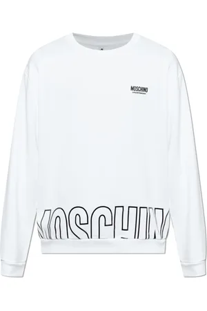 Moschino Sweatshirts & Hoodies, Heren, Wit, S, Katoen, Sweatshirts & Hoodies