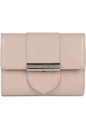 Lancaster Accessoires, Dames, Roze, ONE Size, Leer, Stijlvolle Leren Portemonnee met Metalen Sluiting