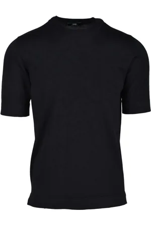 ALPHA STUDIO Tops, Heren, Zwart, M, Wol, Maglia