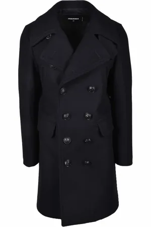 Dsquared2 Mantels, Heren, Zwart, L, Wol, Jas