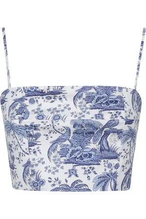 Staud Tops, Dames, Blauw, M, Elegante Top