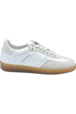 Woolrich Schoenen, Dames, Veelkleurig, 38 EU, Leer, Veterschoenen Crema Bianco