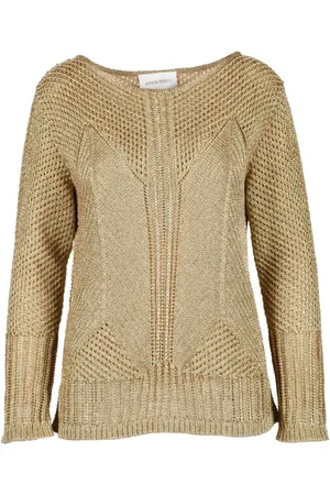 Alberta Ferretti Truien, Dames, Geel, S, Katoen, Maglia