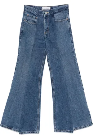 E.L.V. Denim Jeans, Dames, Blauw, W27, Denim, Indigo Blauwe Klassieke Denim Jeans