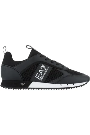 EA7 Schoenen, Heren, Zwart, 45 1/3 EU, Zwarte Unisex Sneakers Stijlvol Comfortabel