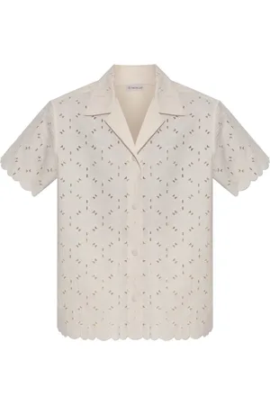 Moncler Blouses & Shirts, Dames, , XS, Katoen, Kanten shirt