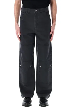 OAMC Jeans, Heren, Zwart, L, Katoen, Stijlvolle zwarte cargobroek