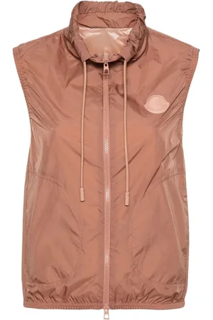 Moncler Jassen, Dames, Bruin, L, Stijlvolle Care Gillet