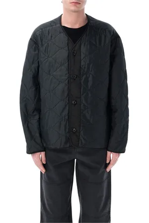 OAMC Jassen, Heren, Zwart, M, Nylon, Zwart Gewatteerd Combat Liner Buitenkleding