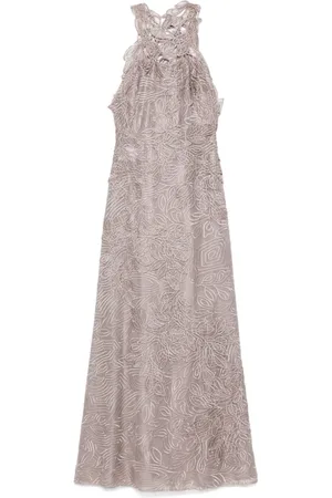 Alberta Ferretti Kleedjes, Dames, , S, Polyester, Elegante Jurk voor Vrouwen